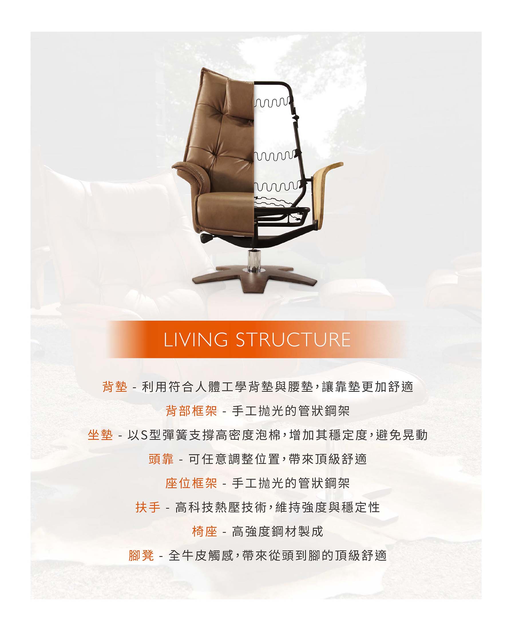 全能休閒椅Function Chair|Viva|睡眠王國集團